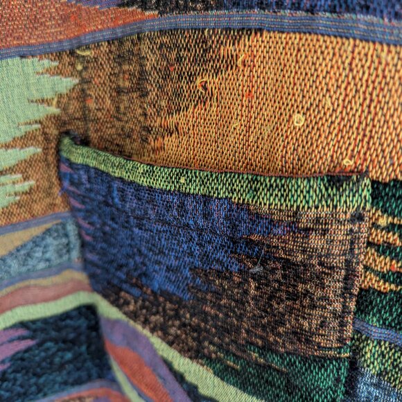 Reversible Tapestry Textured abstract zip jacket - Picture 14 of 15